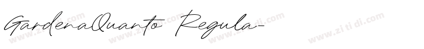 GardenaQuanto Regula字体转换